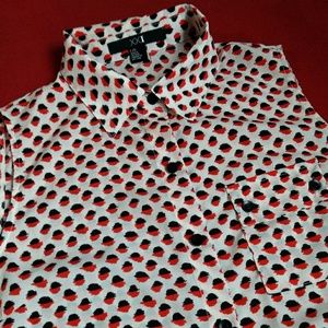 Red and black tank top